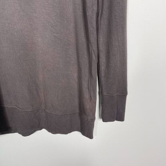 Athleta XSmall Gray Coaster Go To Sweatshirt Cutout Tunic Pullover Modal Stretch - Picture 4 of 12